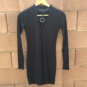 NWT Material girl body con long sleeve mini dress